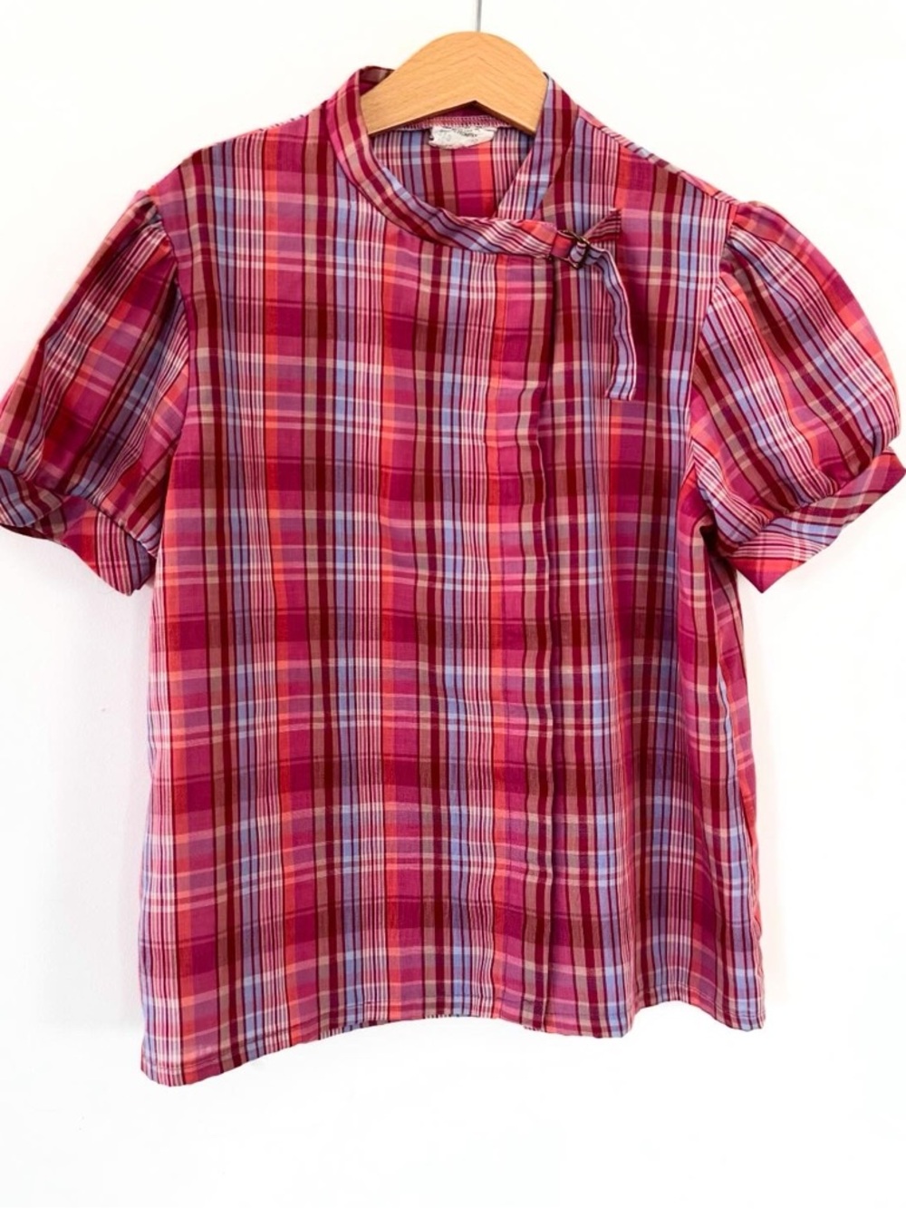 Vintage Land & Sea Dark pink blouse, Size 10 years.